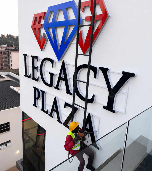 3d sign installation